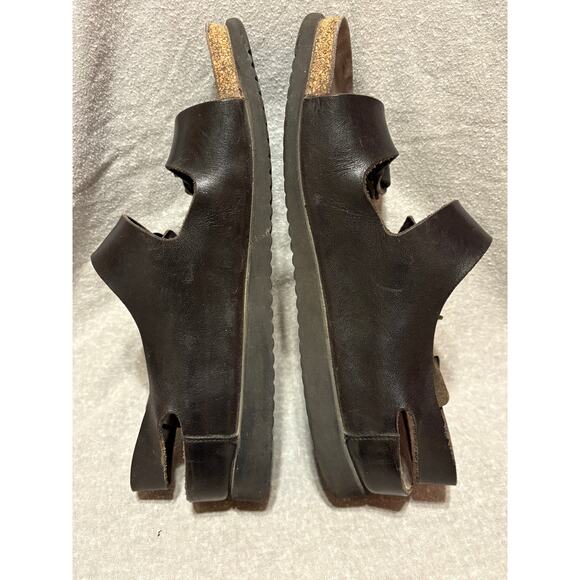 Mephisto Cork Bed Sandals Size 40  W9 M7 Black Leather - Picture 12 of 12